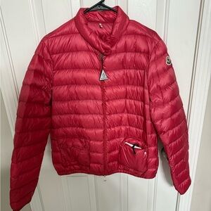 Moncler fuchsia, pink Puffer Jacket